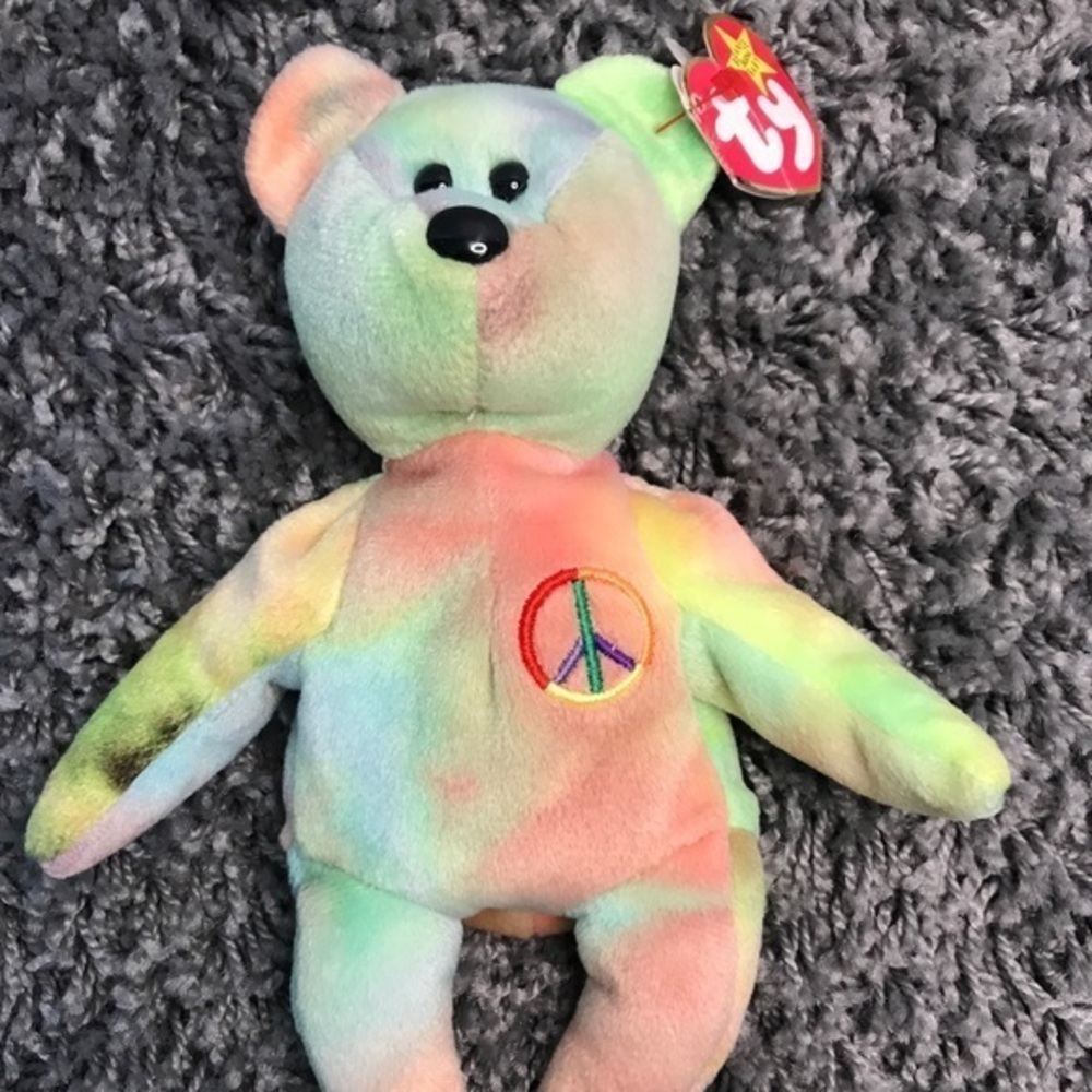 TY Beanie Baby PEACE Bear 1996